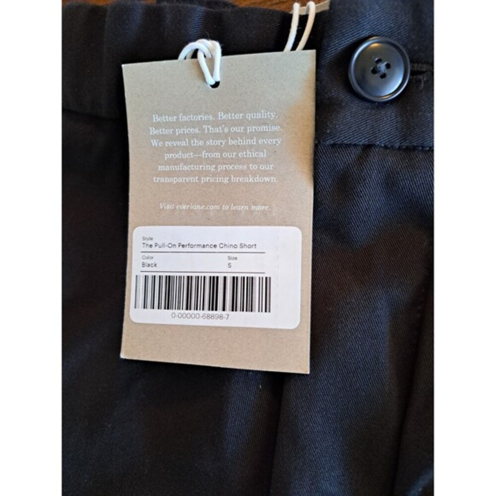 Everlane‎ Elastic Waist Shorts Womens Size Small S Black Golfing Golf - Picture 4 of 6